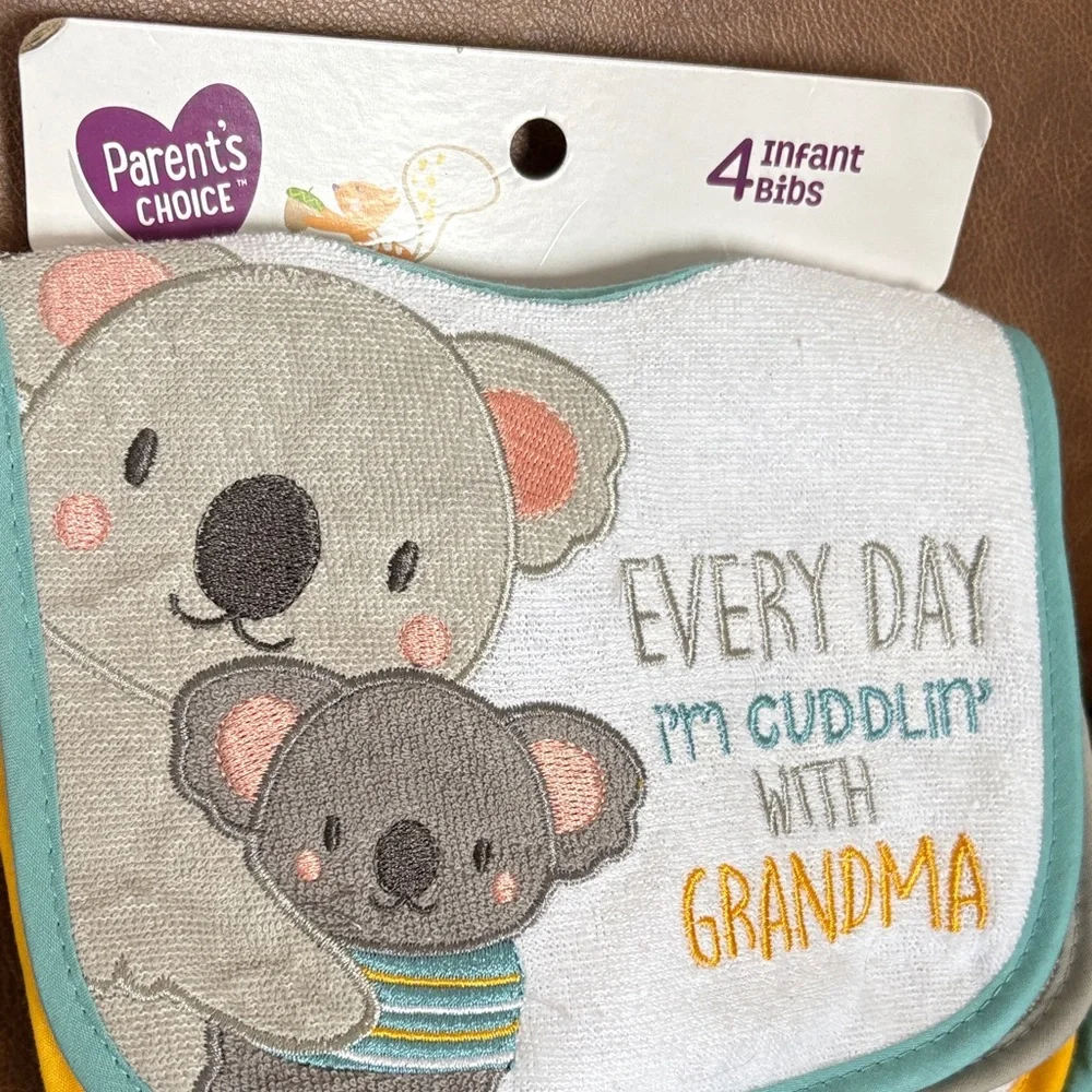 Parents Choice 4 pack Infant Bibs